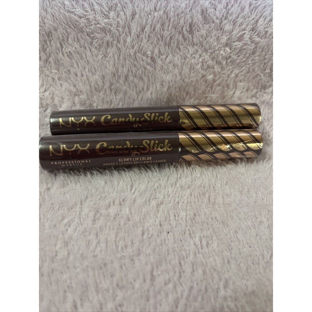 (B1) Lot Of 2 NYX Candy Slick Glowy Lip Color - Cherry Cola #CSGLC08